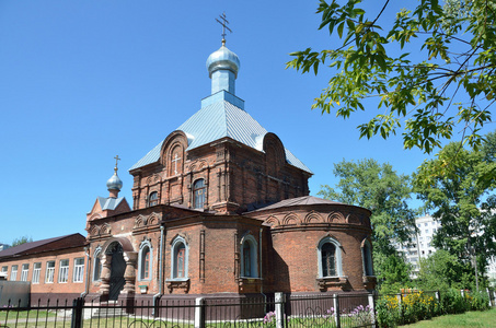 俄罗斯东正教会清澈的东正教神庙