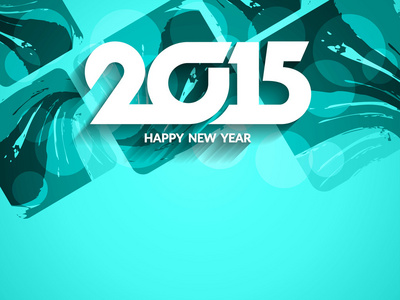 新年快乐 2015年优雅卡设计