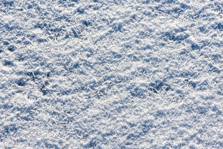 特写冰冻雪花