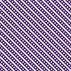 暗紫色和白色小波尔卡斑点和条纹图案重覆