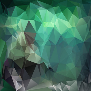 矢量多边形背景翡翠颜色的三角形设计绿色