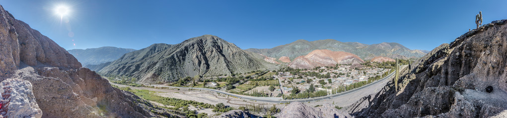 七种颜色在阿根廷胡胡伊山