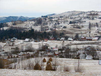 冬天乡村景观