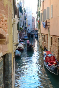 吊船在意大利威尼斯盛大运河