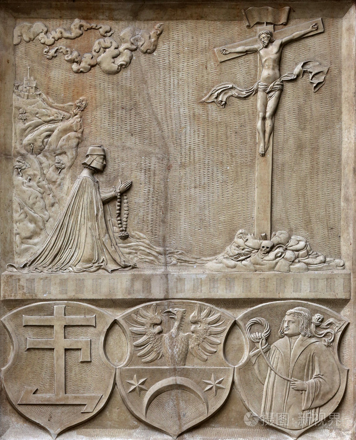 在维也纳的圣 stephen 大教堂受难浮雕