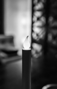 在客厅里的电蜡烛