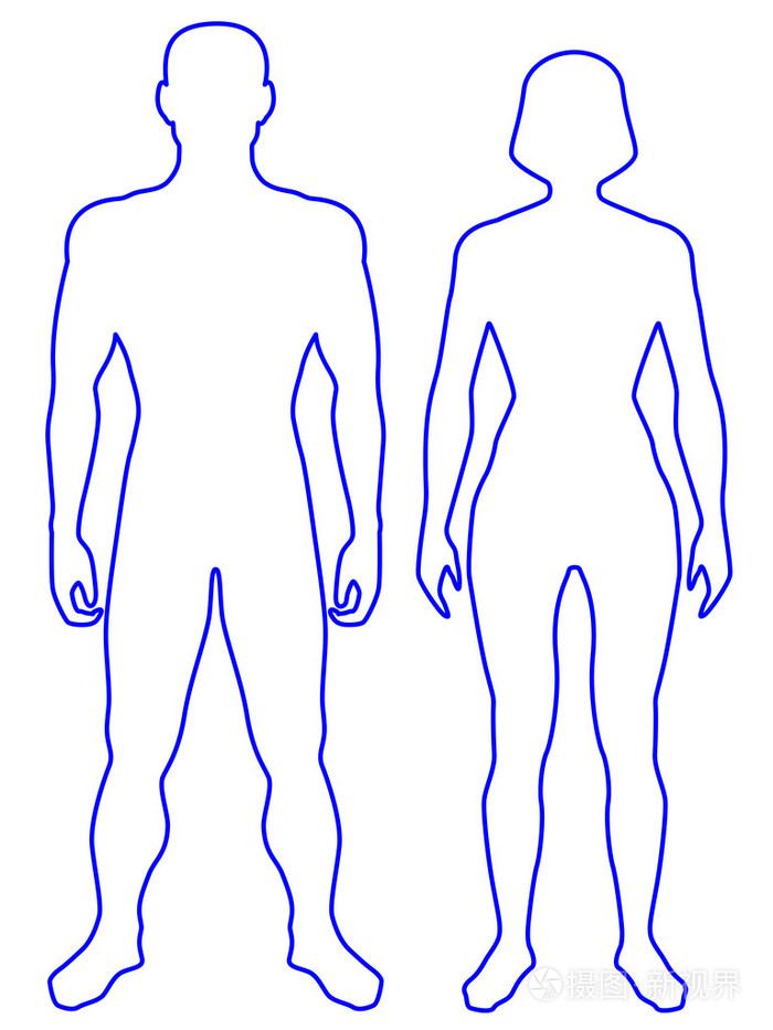 人体身体部位图简笔画图片