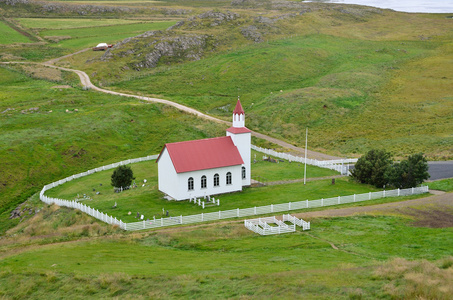 冰岛，在山上的教堂
