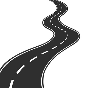 空曲折的道路照片