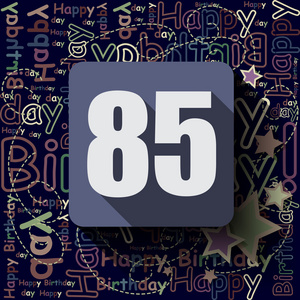 85 生日快乐背景