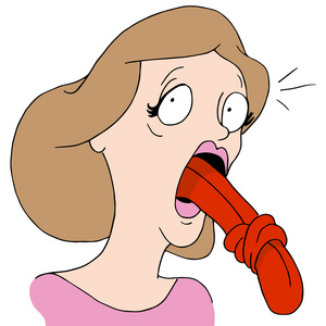 打结的图形舌头打结的女孩照片