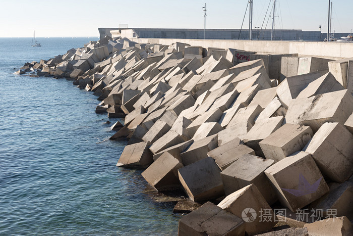 防波堤水泥块