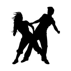 男人和女人跳舞嘻哈