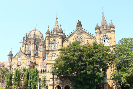 老殖民地风格的建筑印度孟买图片