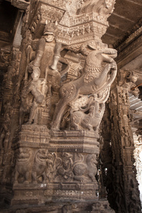 在 Varadaraja 寺的古代石刻