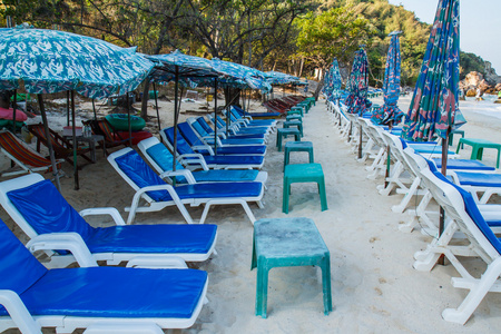 沙滩椅上岛柯兰 Pattaya.Thailand