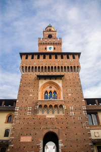 在米兰，意大利的斯福尔扎的城堡 Catello 斯福尔扎