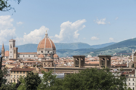 大教堂 di santa maria del fiore 在佛罗伦萨，意大利