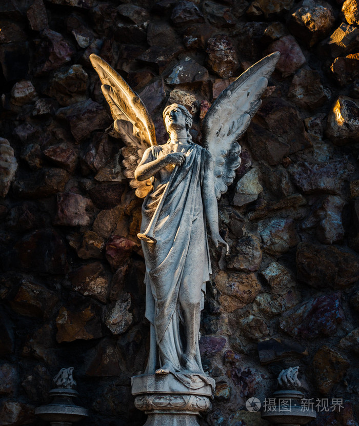 天使雕像在蒙特惠克公墓