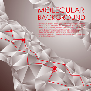 分子和通信背景图片