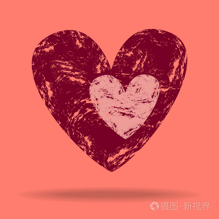 两个又脏又臭的心悬在空中的插图