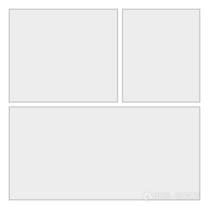 漫画的空白布局模板背景.矢量页 2