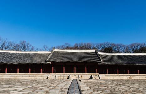 宗庙是一位儒家神社在首尔，韩国