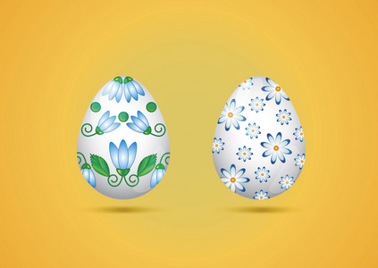 矢量图两个复活节彩蛋