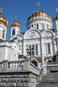 俄罗斯，莫斯科。基督在莫斯科救世主大教堂