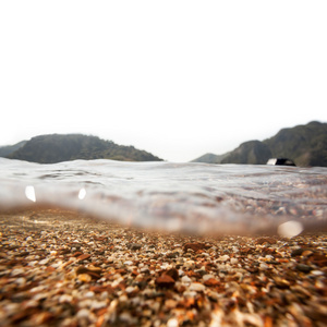 在水下的海滩上沙子的背景