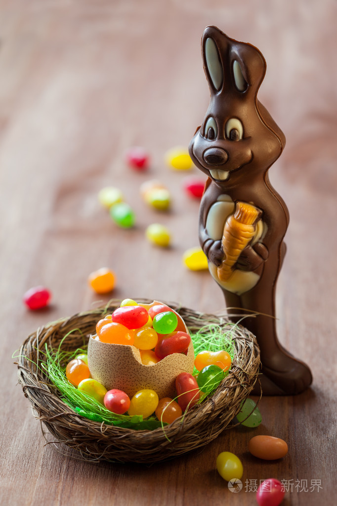 巧克力复活节兔子