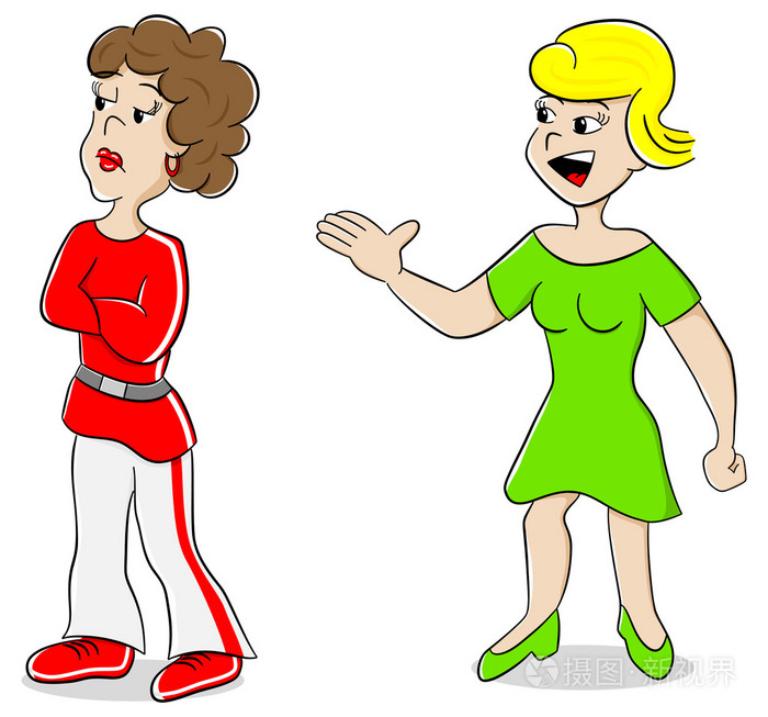 两个女人都不同意见