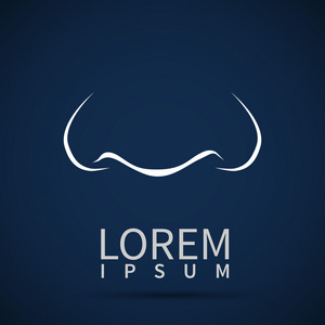 矢量鼻子图标白色人体照片