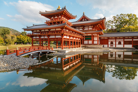 凤凰城大厅的院在京都，日本