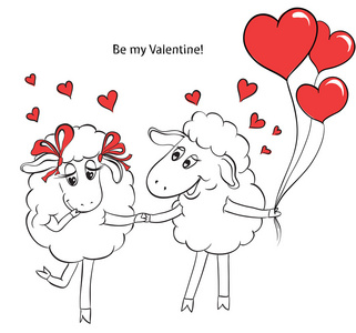 羊与心图片-羊与心素材-羊与心插画-摄图新视界