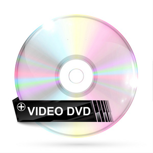 带有标签的现实 Cd Dvd。