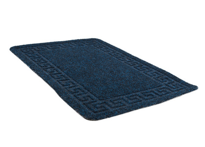 分离的蓝色地毯