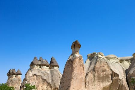 在 Capadocia，土耳其的岩石