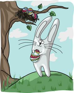 兔子的复活节彩蛋