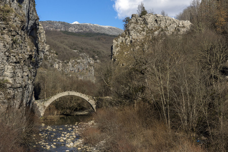 Kontodimos 桥，品都斯山脉，Zagori，伊庇鲁斯