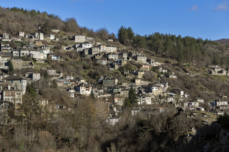 基皮村,品都斯山脉,zagori,伊庇鲁斯照片