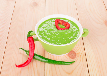 绿色奶油汤
