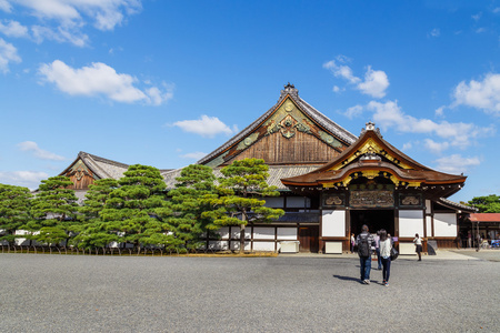 在日本京都二条城史迹宫