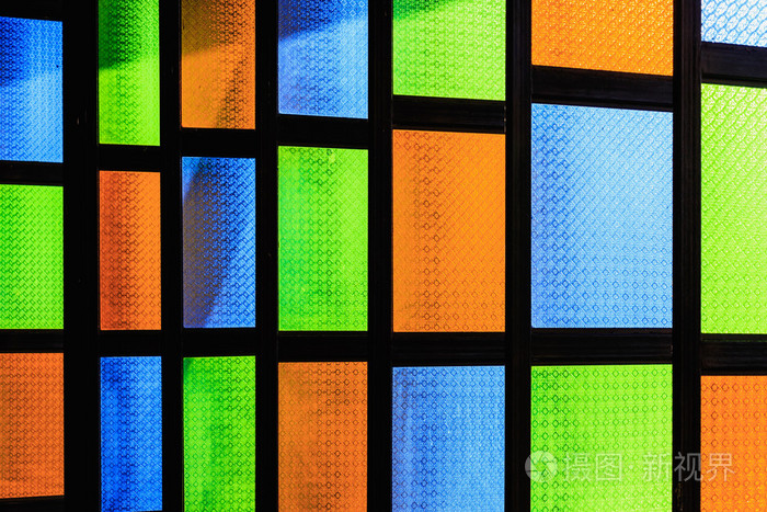 多彩窗户玻璃