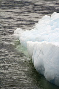 南极洲冰山特写