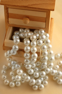 在木盒子里的珍珠
