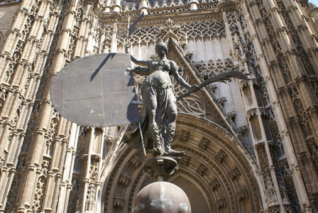 Giraldillo 雕像，塞维利亚大教堂，塞维利亚，西班牙安达卢西亚自治区