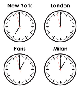 时尚世界时区时钟