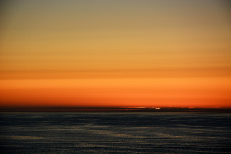在太平洋的日落图片