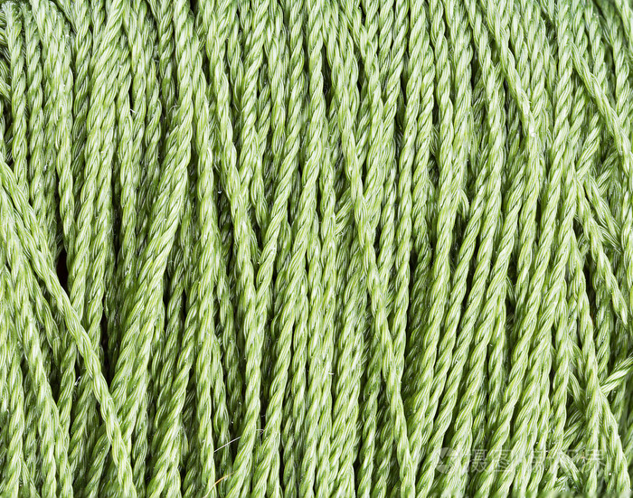 绿色尼龙绳索纹理图案